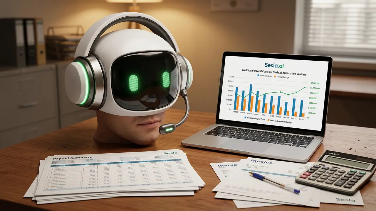 Der Sesla AI Roboter vergleicht Gehalts- und Callcenter-Kosten