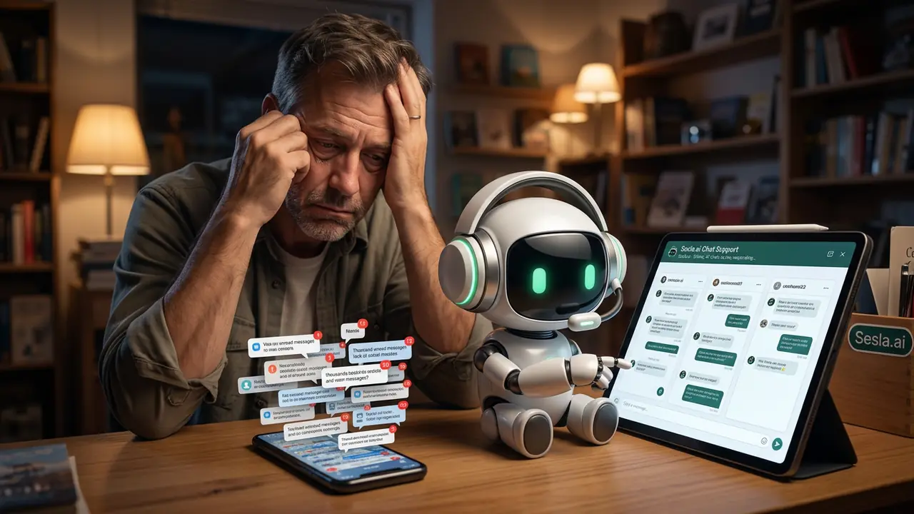 Sesla AI robot manages WhatsApp messages for busy business owners